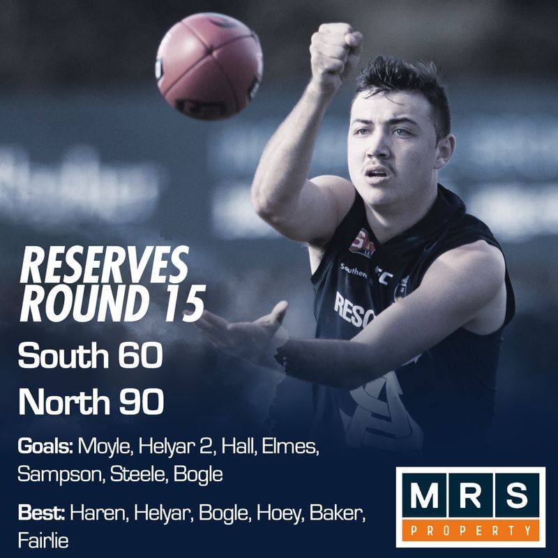 Reserves Match Report - Round 15 - South Adelaide vs North Adelaide Reserves Match Report - Round 15 - South Adelaide vs North Adelaide